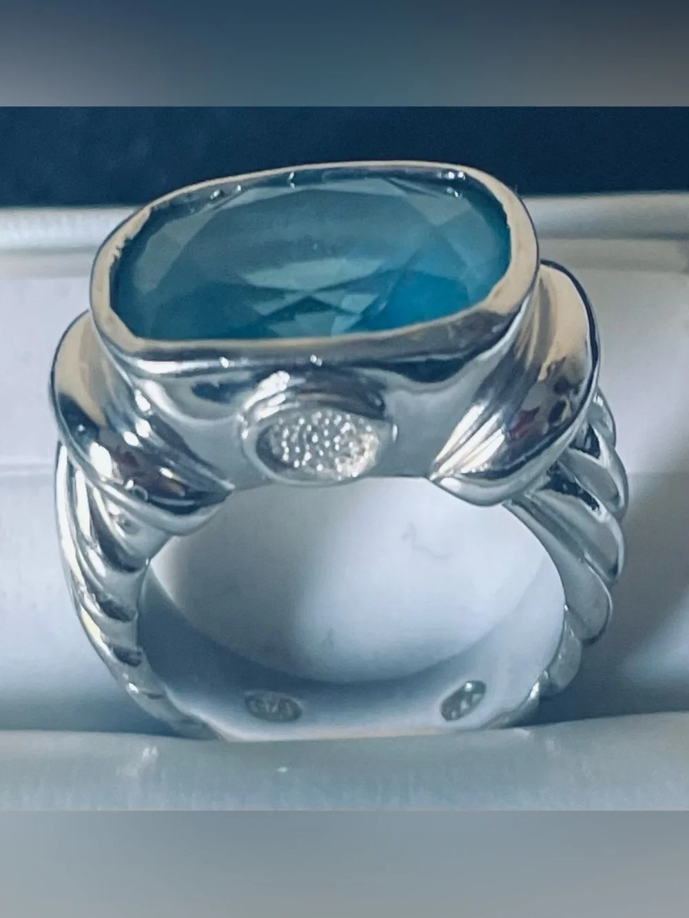 Sterling Silver and Blue Topaz Ring